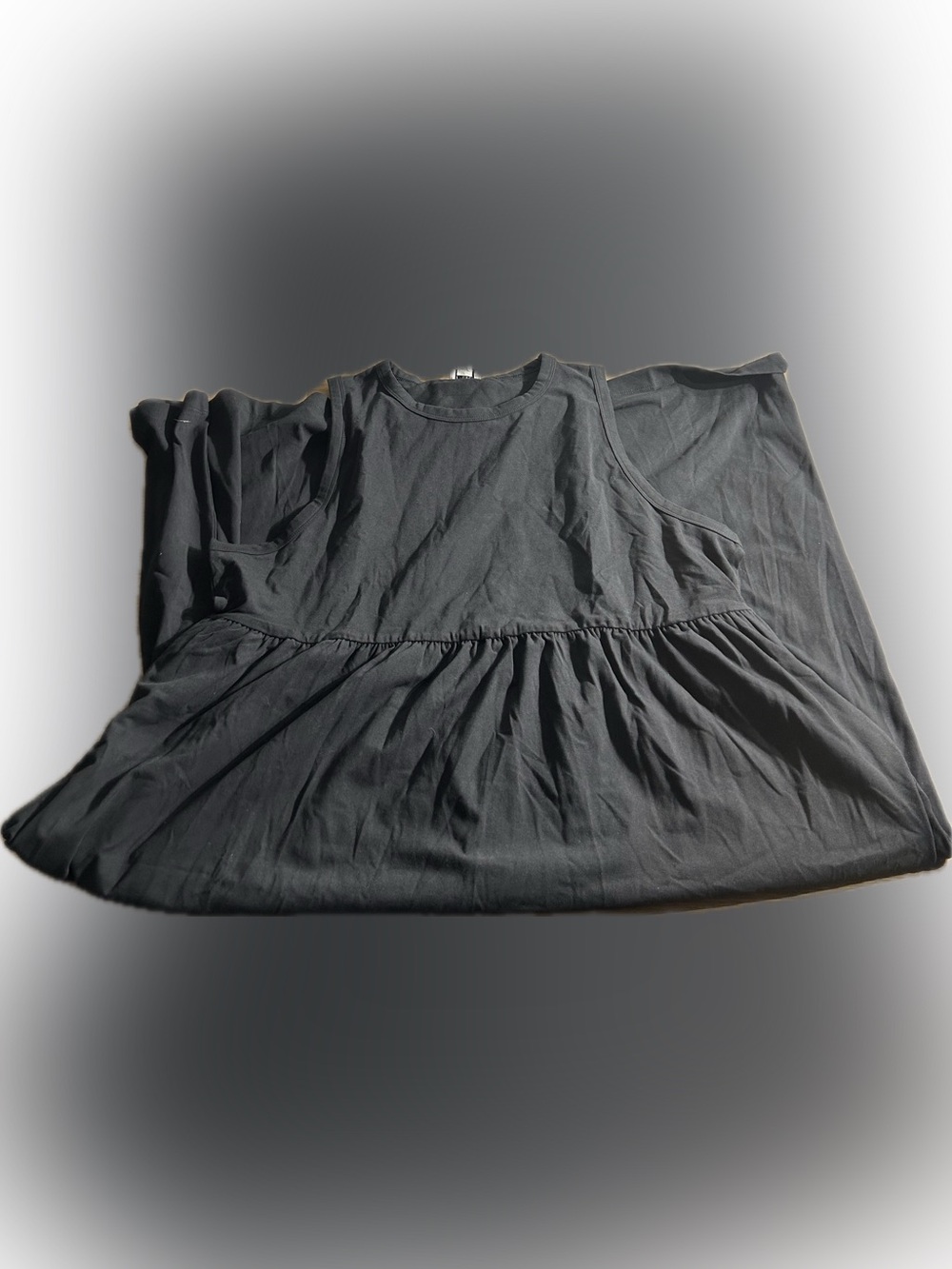 J. Crew Black Sleeveless Peplum Dress